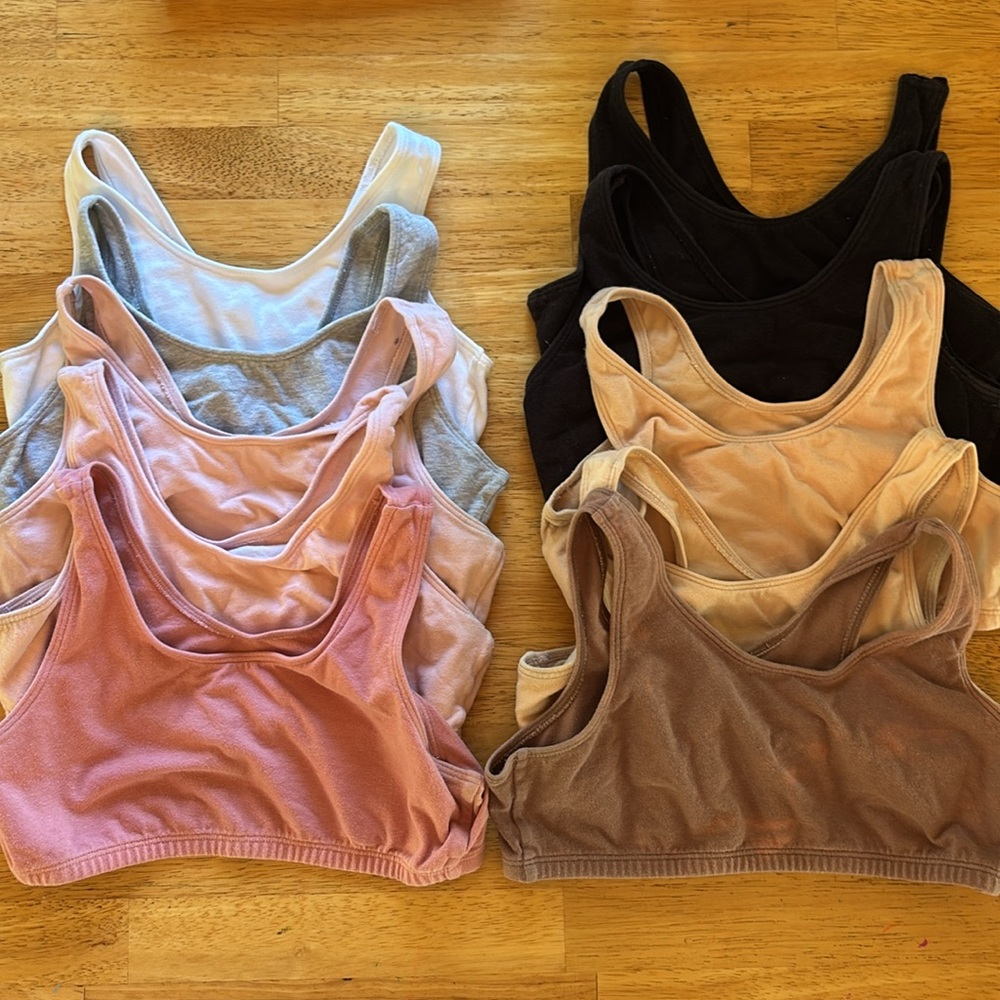Bundle of 10 Fruit of the Loom Cotton Blend Girls Bras